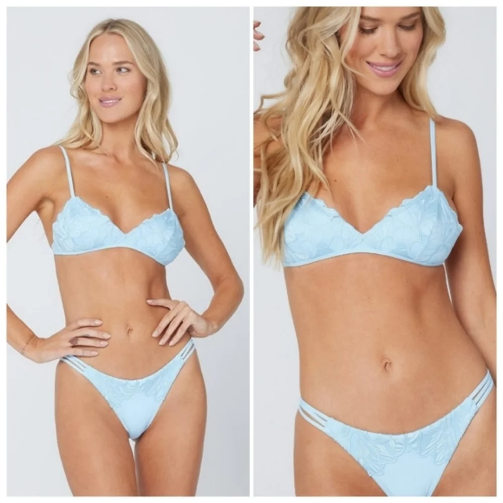 L*Space Jean Top Claude Bottoms Bikini